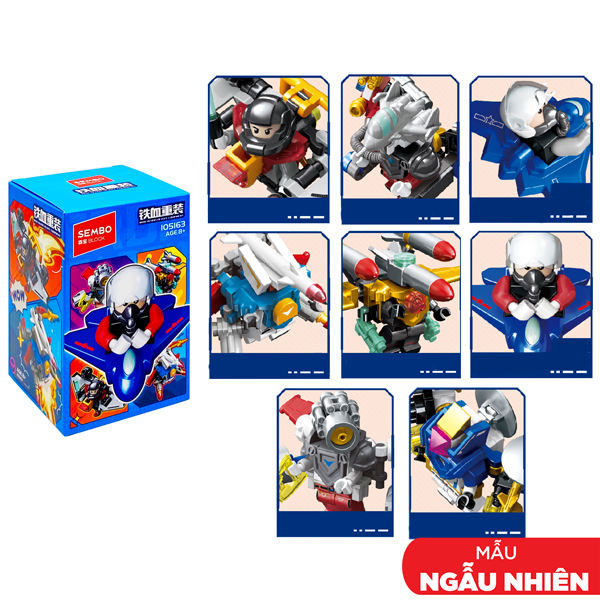 Blindbox Đồ Chơi Lắp Ráp Biệt Đội Thép Steam Land - Sembo 05163