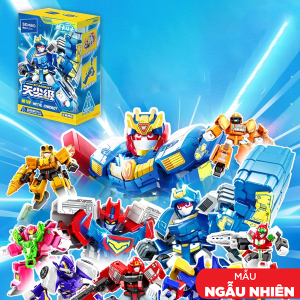 Blindbox Đồ Chơi Lắp Ráp Model Kit Robot Ngẫu Nhiên 9 Trong 1 - Sembo 900027 (Mẫu Sản Phẩm Bên Trong Là Ngẫu Nhiên)