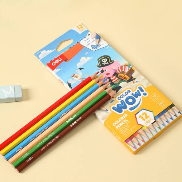 Hộp 12 Bút Chì Màu Thân Lục Giác - Deli EC143-12