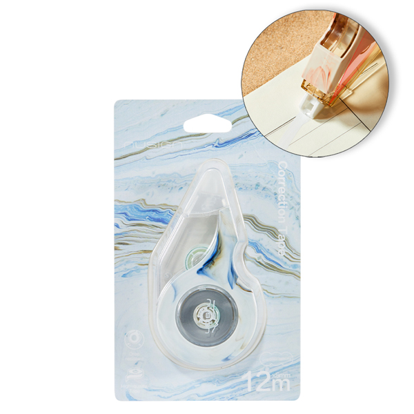 Băng Xóa Kéo Nusign - 5 mm x 12 m - Deli NS157C - Màu Xanh Dương