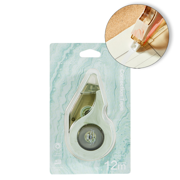 Băng Xóa Kéo Nusign - 5 mm x 12 m - Deli NS157C - Màu Xanh Mint