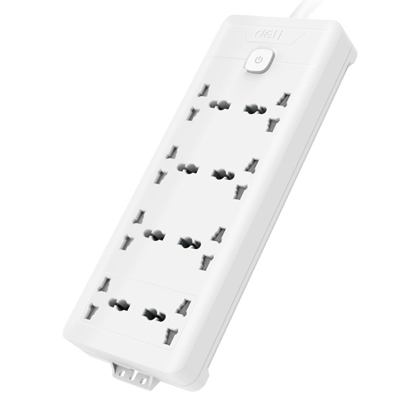 Ổ Cắm Điện 8 Ổ Cắm Dây 2m - Deli ET425-KM-01
