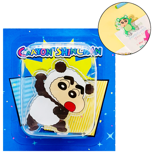 Kẹp Tài Liệu Hình Crayon Shin-Chan - Deli LB401 - Gấu Panda
