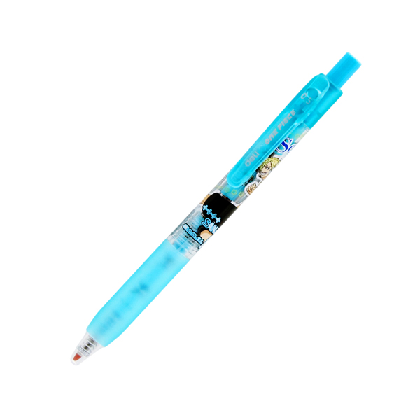 Bút Gel Bấm One Piece 0.5 mm - Deli G218O-BL - Mực Xanh - Sanji