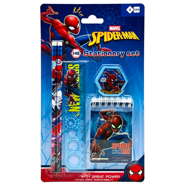 Bộ Dụng Cụ Học Sinh Spider-Man - iiGEN EN310033