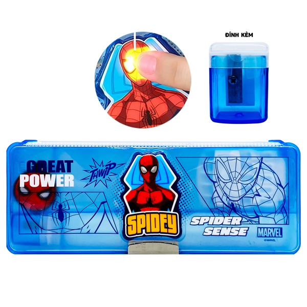 Bóp Viết Nhựa Spider-Man Kèm Chuốt Chì - iiGEN YZ310077