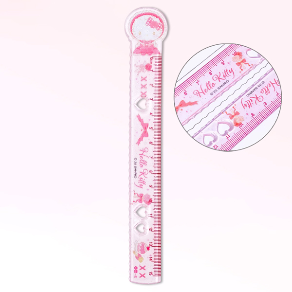 Thước Hello Kitty 15 cm - Kiêm Kẹp Sách - iiGEN YZ880176