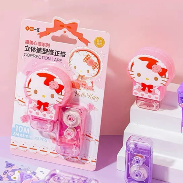 Bộ 2 Bút Xóa Kéo Hello Kitty - 10m x 5mm - iiGEN YZ880366