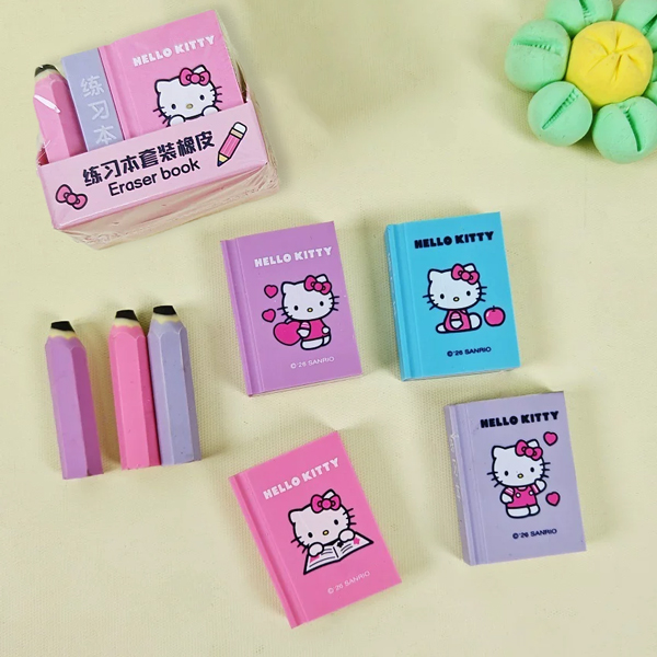 Gôm Tẩy Hình Quyển Sách Hello Kitty - iiGEN YZ880500 (Mẫu Màu Giao Ngẫu Nhiên)