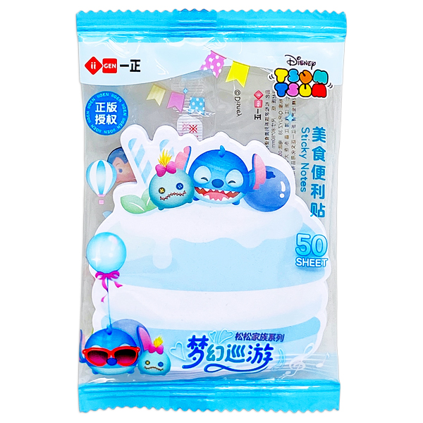 Giấy Note Disney Tsum Tsum  - iiGEN YZ350076 (50 Tờ) - Bánh Kem