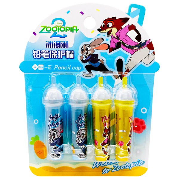 Bộ 4 Nắp Bút Chì Zootopia - iiGEN YZ360037
