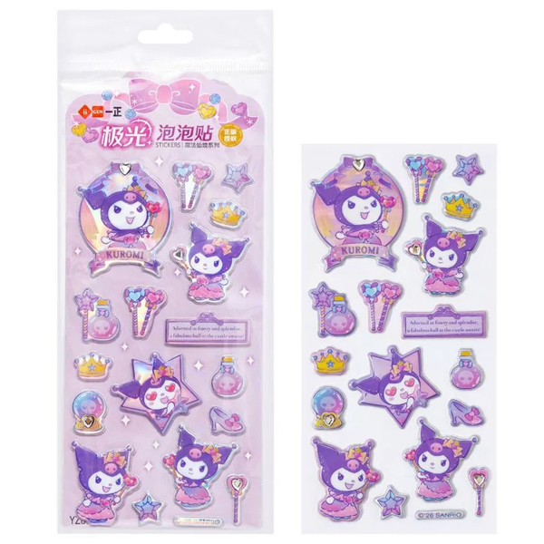 Sticker 3D Lấp Lánh Kuromi - iiGEN YZ880681