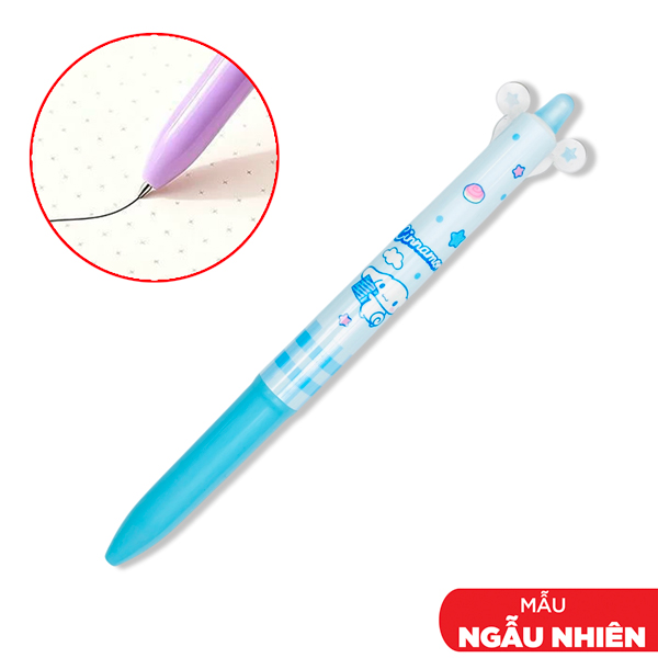 Bút Gel Xóa Được 2 Màu Sanrio Characters 0.5 mm - iiGEN YZ880702 - Mực Xanh Dương + Đen (Màu Thân Bút Giao Ngẫu Nhiên)
