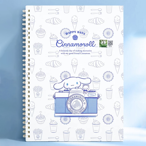 Sổ Lò Xò Cinnamoroll B5 - 120 Trang - iiGEN YZ880726