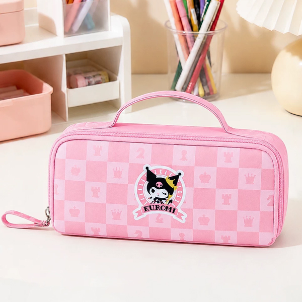 Bóp Viết Vải Có Quai Xách Kuromi Pastel Checkerboard - iiGEN YZ880759