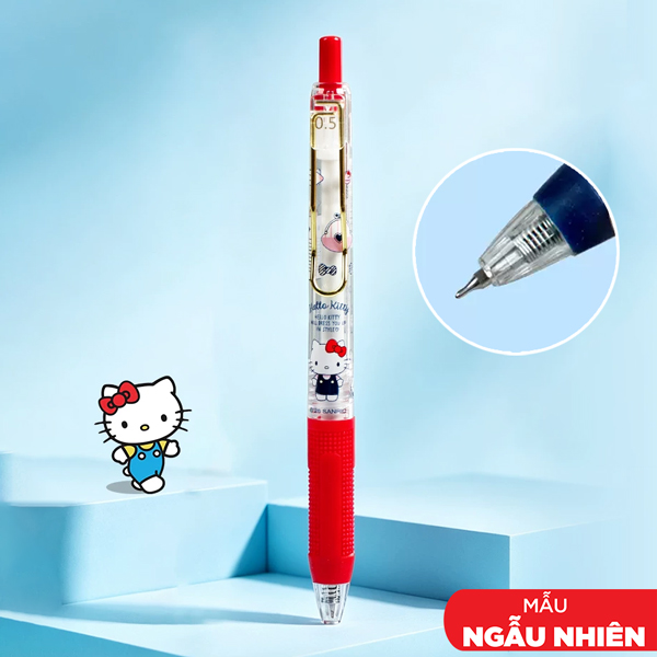 Bút Gel Hello Kitty 0.5 mm - iiGEN YZ880786 - Mực Đen (Màu Thân Bút Giao Ngẫu Nhiên)