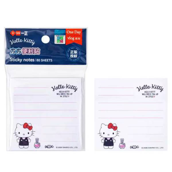 Giấy Note Hello Kitty - 76 x 76 mm - iiGEN YZ880793 (80 Tờ)