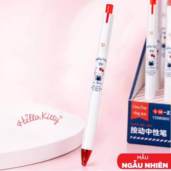 Bút Bi Hello Kitty 0.5 mm - iiGEN YZ880800 - Mực Đen (Màu Thân Bút Giao Ngẫu Nhiên)