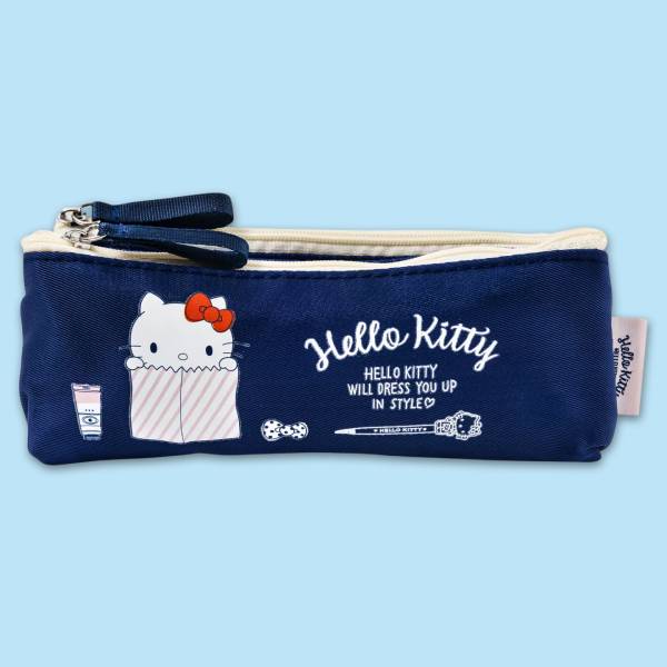Bóp Viết Vải Hello Kitty - iiGEN YZ880801 - Màu Xanh Navy
