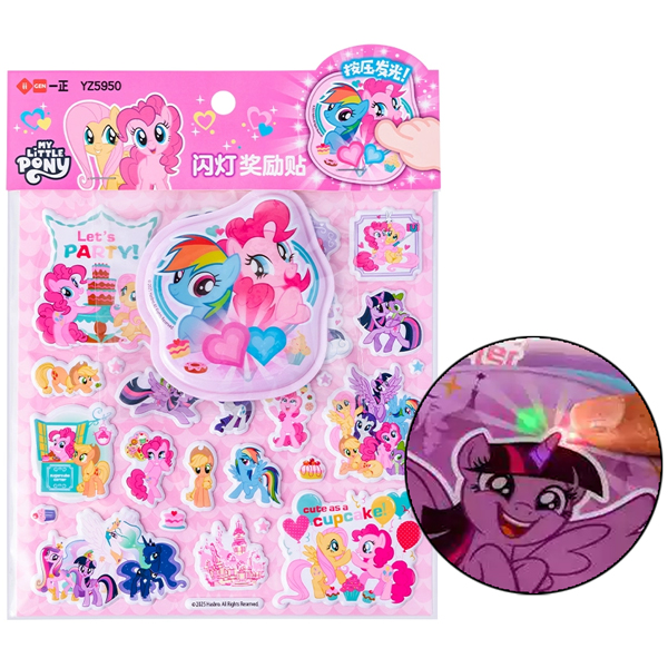 Bộ Sticker My Little Pony - iiGEN YZ5950 - Màu Hồng