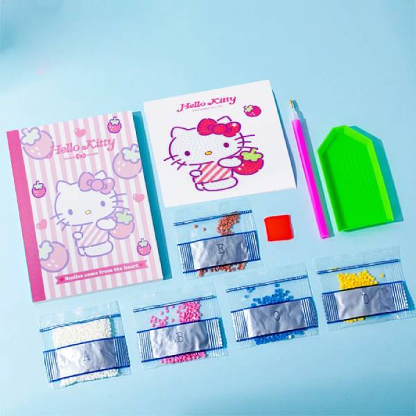 Sổ Đính Đá DIY Hello Kitty A6 - 80gsm - iiGEN YZ8858 - Màu Hồng