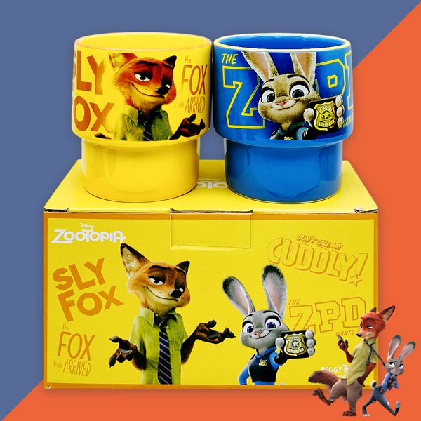 Bộ 2 Ly Sứ Zootopia - Oasis Park DH25672-Z - Nick Wilde + Judy Hopps