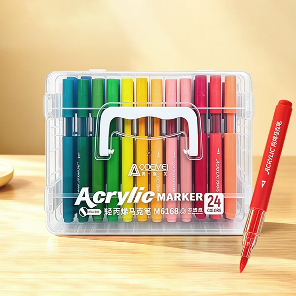 Hộp 24 Bút Lông Acrylic - Aodemei M6168-24
