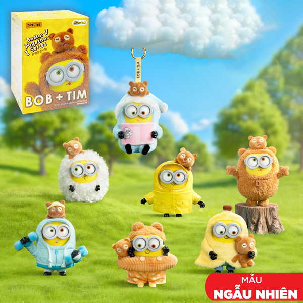 Blindbox Đồ Chơi Mô Hình Bob & Tim - Best Buddies Series Vinyl Plush Keychain - 52Toys
