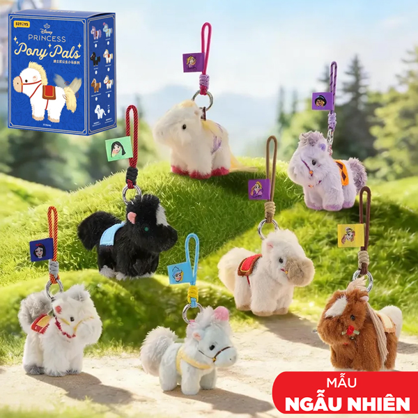 Blindbox Đồ Chơi Mô Hình Disney Princess Pony Pals Plush Series Keychain - 52Toys