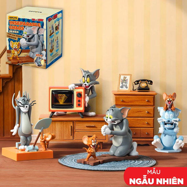 Blindbox Đồ Chơi Mô Hình Tom And Jerry Inseparable Chaos Series - 52Toys