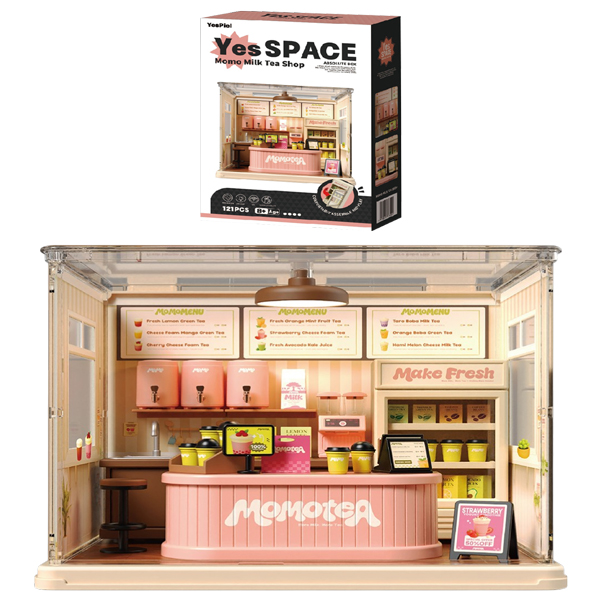 Đồ Chơi Lắp Ráp Mô Hình Tiệm Trà Sữa Momo - Yes Space YS903 (121 Mảnh Ghép)