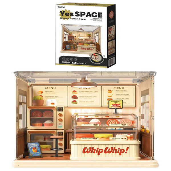 Đồ Chơi Lắp Ráp Mô Hình Tiệm Tráng Miệng Winnie - Yes Space YS904 (132 Mảnh Ghép)