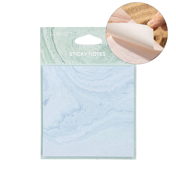Giấy Ghi Chú Sticky Notes Nusign - 74 x 74 mm - Deli ENS357-C (60 Tờ) - Màu Xanh Lá