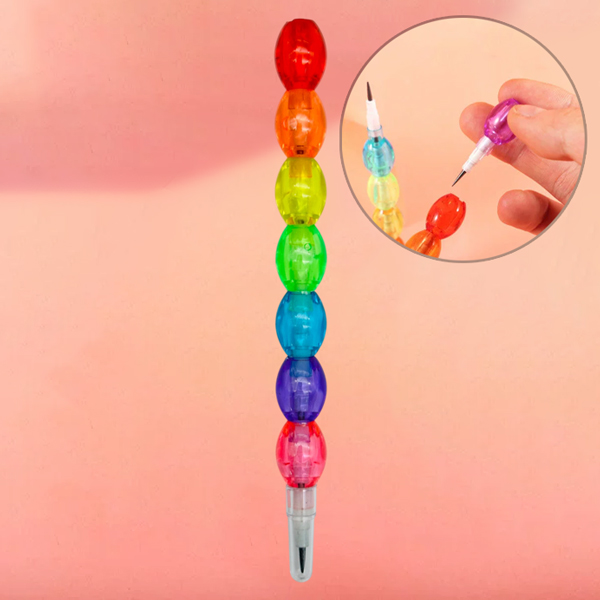 Vỉ 4 Bút Chì Khúc Rainbow - Aodemei YZ-2705