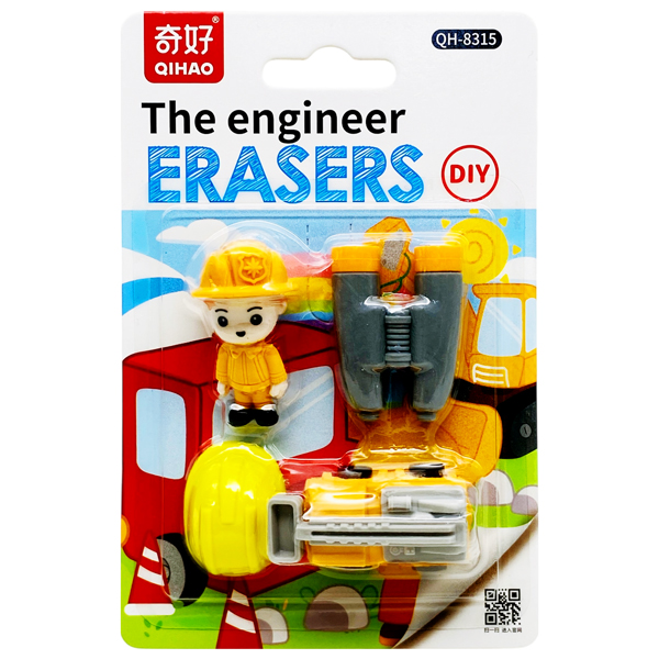 Vỉ Gôm Tẩy The Engineers DIY - Qihao QH-8315 - Mẫu 1