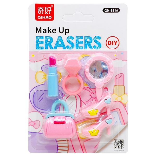 Vỉ Gôm Tẩy Make Up DIY - Qihao QH8316 - Mẫu 1