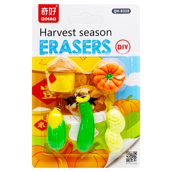 Vỉ Gôm Tẩy Harvest Season DIY - Qihao QH-8318 - Mẫu 1