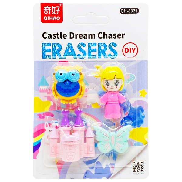 Vỉ Gôm Tẩy Castle Dreams Chaser DIY - Qihao QH8321 - Mẫu 1
