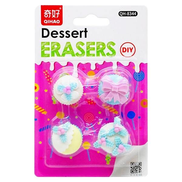 Vỉ Gôm Tẩy Dessert DIY - Qihao QH8344 - Mẫu 1