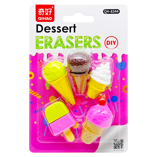 Vỉ Gôm Tẩy Dessert DIY - Qihao QH8344 - Mẫu 2