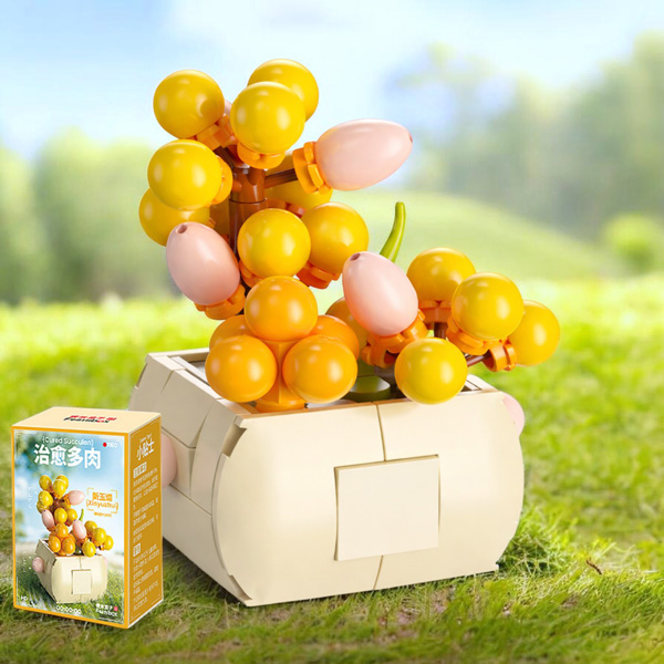 Đồ Chơi Lắp Ráp Mô Hình Sen Đá Chuỗi Ngọc - Feimibox S2275 (91 Mảnh Ghép)