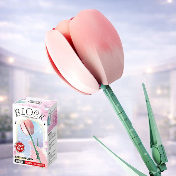 Đồ Chơi Lắp Ráp Mô Hình Hoa Tulip - Feimibox S2221 (79 Mảnh Ghép)
