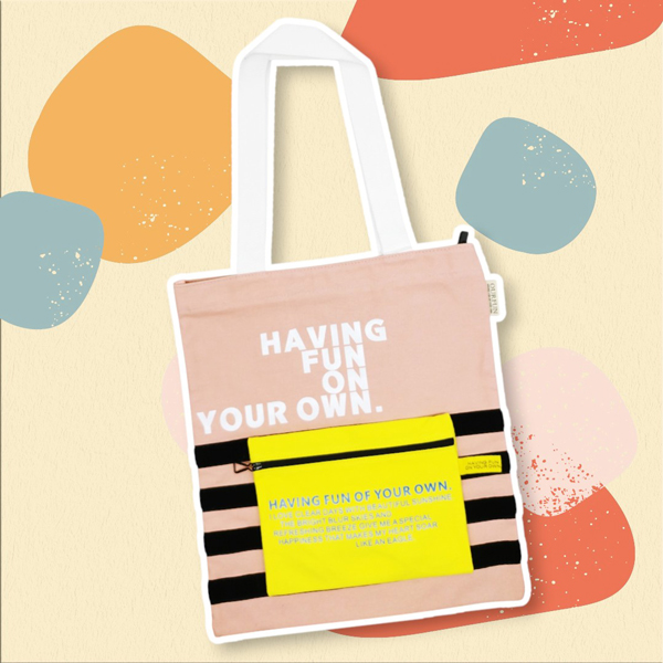 Túi Vải Tote - Ourfun FX-19286# - Màu Hồng