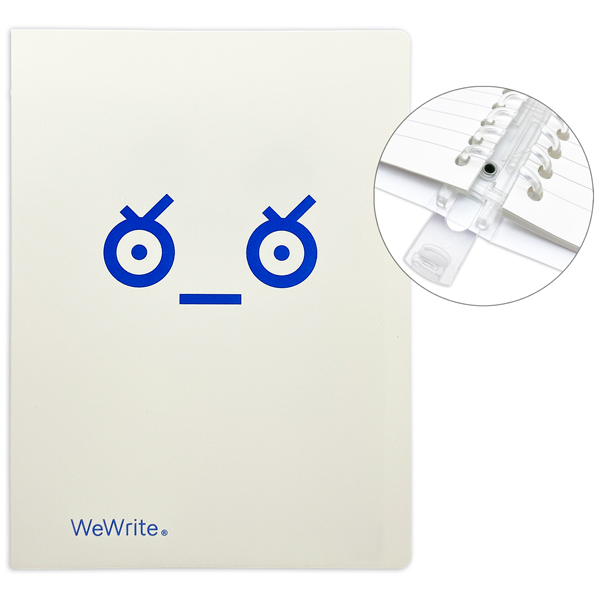 Sổ Còng ReadMe A5 - Kẻ Ngang - 80 Trang 80gsm - Ruột Có Thể Thay Thế - WeWrite 43248 - Màu Xanh Dương