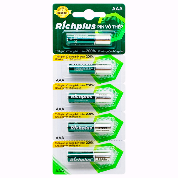 Vỉ 5 Pin AAA R03 - Richplus