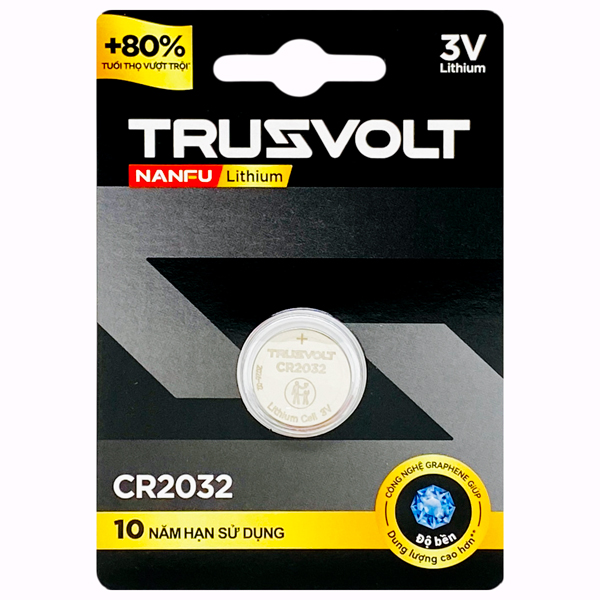 Pin Lithium - Trusvolt CR2032