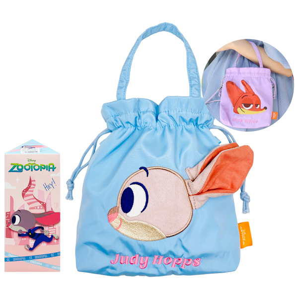 Túi Dây Rút Zootopia - iiGEN 310003 - Judy Hopps - Màu Xanh