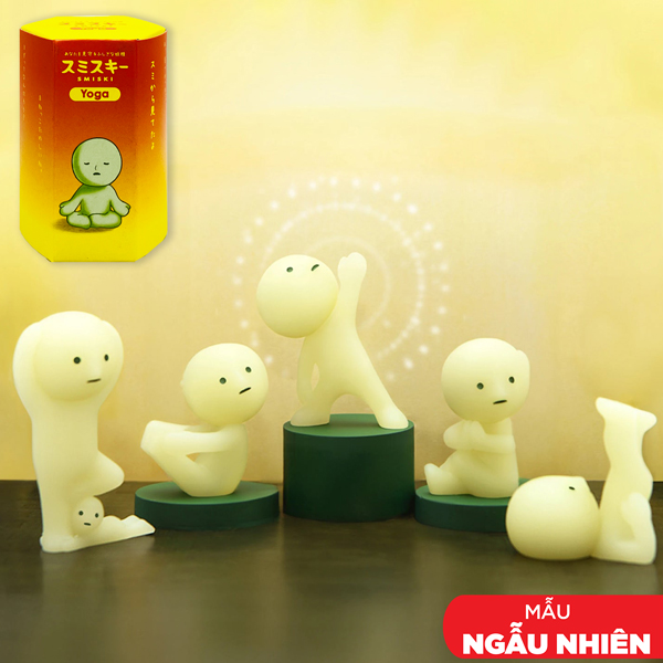 Blindbox Mô Hình Trang Trí Mini - Yoga Series - Smiski