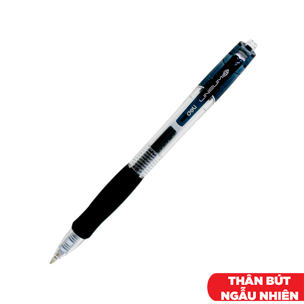 Bút Gel 0.5 mm - Deli EG08-BK - Mực Đen (Màu Thân Bút Giao Ngẫu Nhiên)
