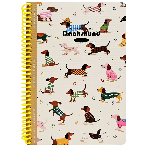 Sổ Lò Xo Teen A5 - Kẻ Ngang - 160 Trang 80gsm - Depai A5-2000-1 - Dachshund
